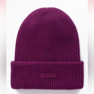 Athleta Dark Plum Knit Beanie